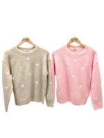 Pull En Maille Douce À Motifs Cœurs Brodés – Image 4