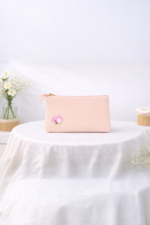 Mini Pochette Brodée Cerises En Toile Texturée – Image 5