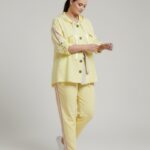 Veste Chemise À Capuche Grande Taille Esprit Sport Chic Pastel