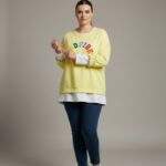 Sweat “Good Vibes” Grande Taille – Couleurs Pastel & Énergie Positive