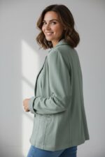 Veste Façon Blazer En Coton Stretch – Image 4