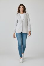 Veste Façon Blazer En Coton Stretch – Image 7