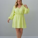 Robe Rayée Fluide Col V – Esprit Riviera Éclatant