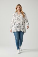 Blouse Grande Taille À Pois Fluides – Esprit Chic & Féminin – Image 3