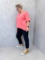 T-Shirt Oversize Col V Esprit Casual Confort Grande Taille – Image 8