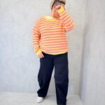 Pull Rayé Grande Taille En Maille Douce – Esprit Coloré & Coupe Confort