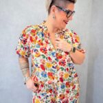 Blouse Fleurie Grande Taille Coupe Fluide – Imprimé Multicolore Lumineux