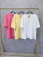 T-Shirt Oversize Col V Esprit Casual Confort Grande Taille – Image 4