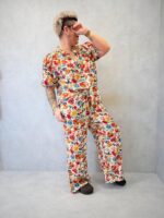 Pantalon Large Imprimé Fleuri Grande Taille – Coupe Fluide & Confort Absolu – Image 4