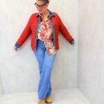 Veste matelassée bicolore esprit denim – Élégance casual & confort absolu
