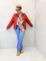 Veste matelassée bicolore esprit denim – Élégance casual & confort absolu