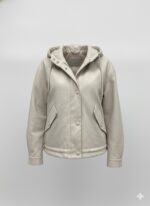 Veste À Capuche En Simili Cuir Doux – Image 3