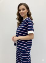 T-Shirt Rayé Oversize Esprit Marin Chic