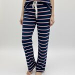 Pantalon Rayé Fluide Esprit Marin Moderne