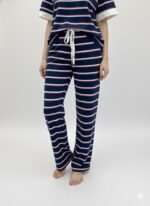 Pantalon Rayé Fluide Esprit Marin Moderne