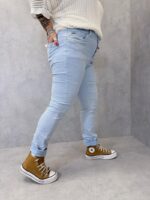 Jean Stretch Effet Froissé Boutonné – Coupe Confort Moderne – Image 5