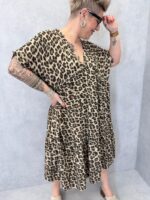 Robe Longue Léopard en Gaz de Coton – Image 4