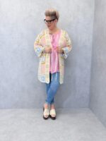 Gilet Crochet Patchwork Bohème Grande Taille – Image 7