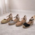 Espadrilles Compensées Pailletées