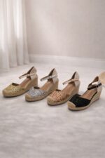 Espadrilles Compensées Pailletées