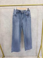 Jean Large Denim Stretch Coupe Fluide Élégante – Image 4