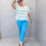 T-shirt Oversize Rayé Multicolore – Esprit Estival & Décontracté