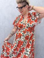 Robe Longue Fleurie en Viscose – Image 2