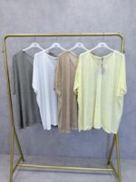 Tunique Oversize En Coton Effet Dévoré – Confort Léger & Couleurs Estivales – Image 3