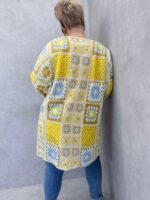 Gilet Crochet Patchwork Bohème Grande Taille – Image 4