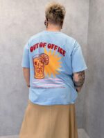 T-shirt Oversize “Out Of Office” En Coton – Esprit Chill & Estival – Image 4