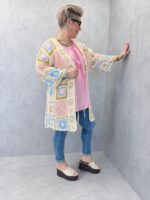 Gilet Crochet Patchwork Bohème Grande Taille – Image 6