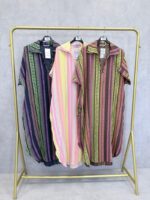 Robe Grande Taille Imprimé Graphique Multicolore En Coton – Image 2