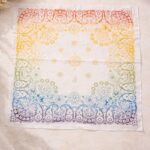 Carré Colorful Imprimé Dégradé Multicolore