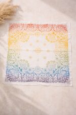 Carré Colorful Imprimé Dégradé Multicolore