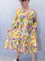 Robe Fluide Imprimé Fleuri Artistique – Élégance Légère & Esprit Bohème – Image 4