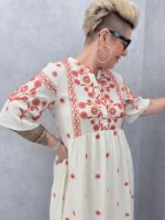 Robe Brodée en Viscose – Image 4