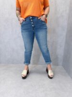 Jean Denim Stretch Boutons Bijoux – Image 3