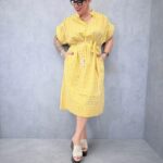 Robe Longue Vichy Fluide – Coupe Ample Grande Taille