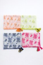 Foulard Bandana En Coton Avec Pompons – Image 2