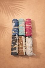 Fouta Coton Tissé Esprit Plage Méditerranéenne – Image 2