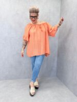 Tunique Fluide À Col Froncé Grande Taille – Image 5