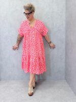 Robe Longue Léopard en Gaz de Coton – Image 2