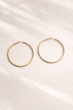 Boucles d'Oreilles Anneaux Dorés – Image 2