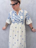 Robe Brodée en Viscose – Image 6