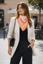 Carré Foulard Imprimé Love & Motifs Graphiques