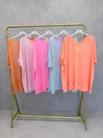 Tunique Oversize En Coton Effet Dévoré – Confort Léger & Couleurs Estivales – Image 2