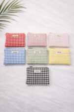 Pochette Vichy “Amour” Esprit Rétro Chic Et Coloré