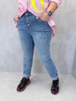 Jean Denim Stretch Étoiles Strass