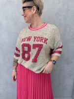 Top Oversize Strass « New York 87 » – Esprit Sport Chic Brillant – Image 5