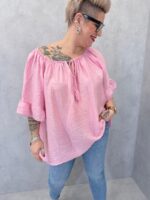 Tunique Fluide À Col Froncé Grande Taille – Image 9